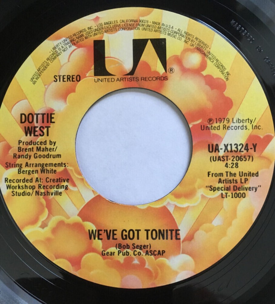 Dottie West - We've Got Tonite - United Artists Records - UA-X1324-Y - 7