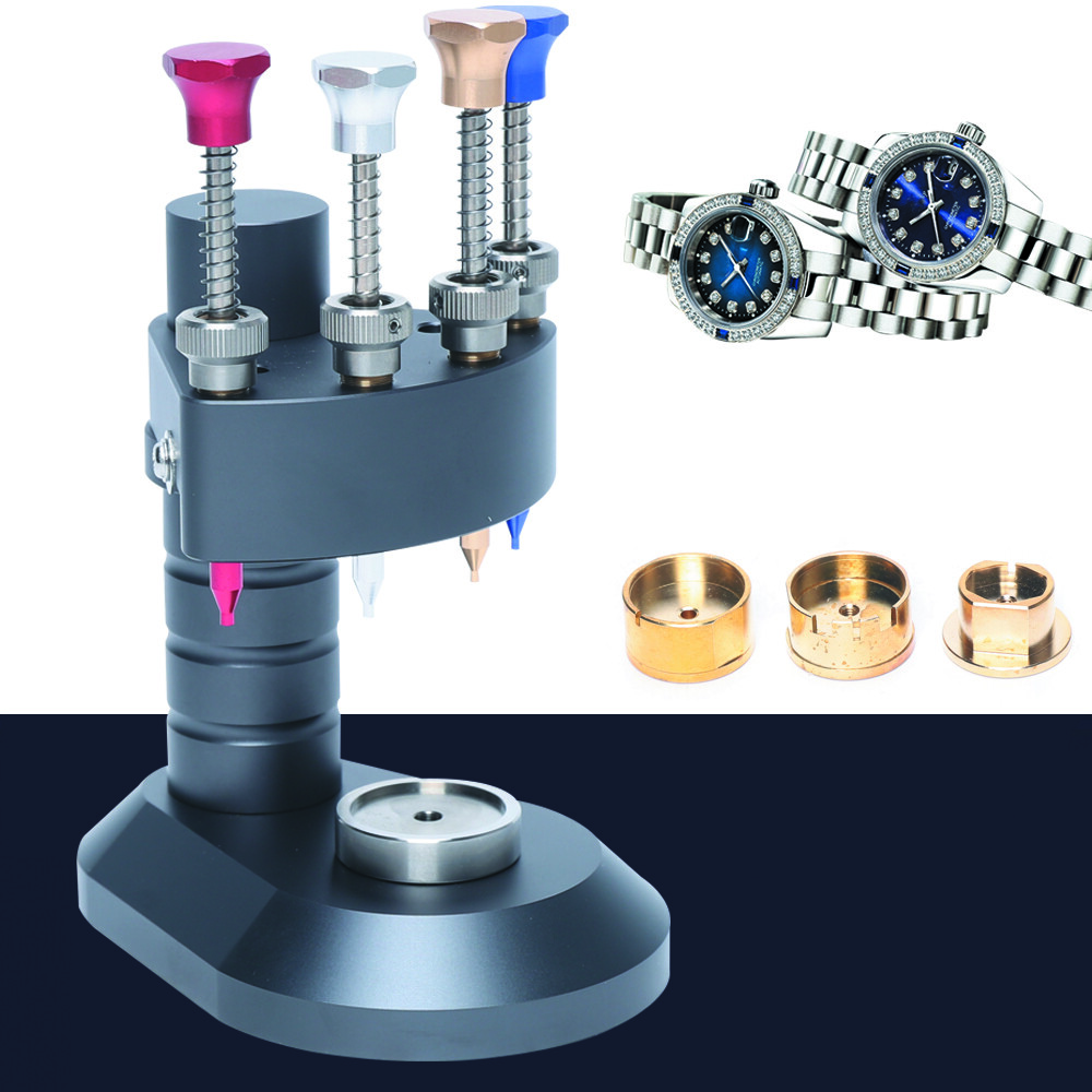 4-Pin High-Precision Watch Hand Presser Press Kit Watchmaker Repair Setting Tool