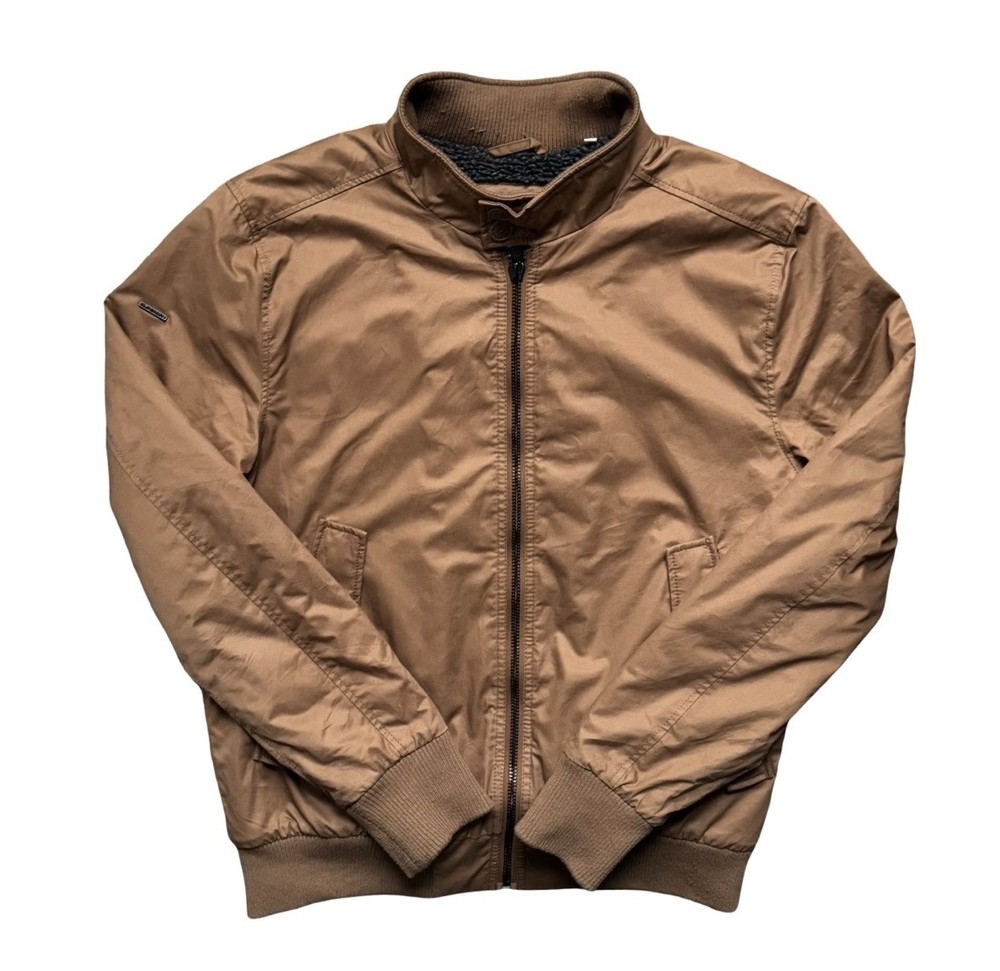 Superdry Winter Longhorn Harrington Jacket Mens 2XL XXL Sherpa Lining
