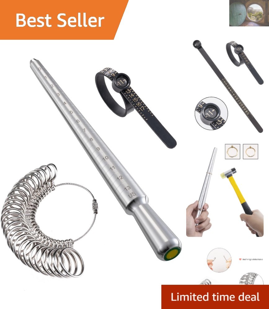 Precision 3-Piece Conical Ring Sizer Set for Jewelry Repair