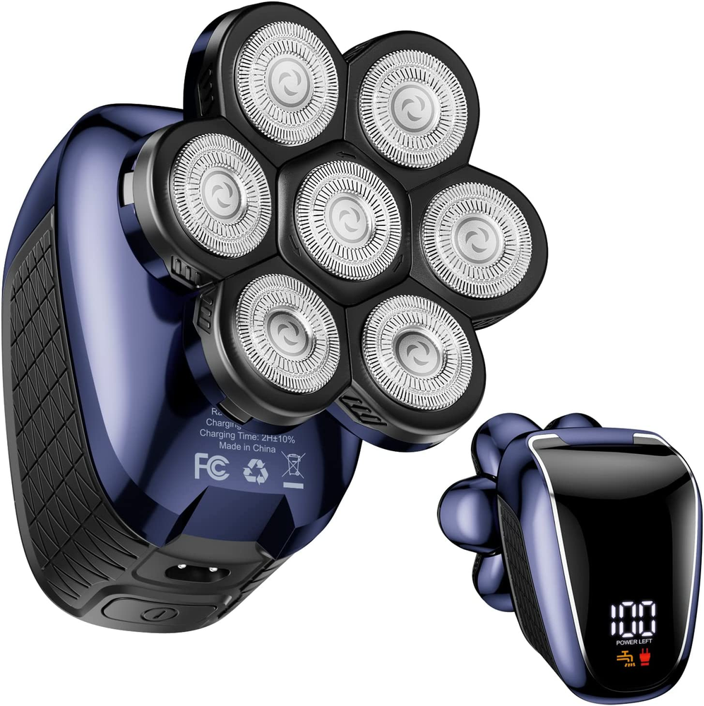 Head Shaver 7D, Wyklaus Upgrade Head Shavers for Bald Men, Head Electric Razor w