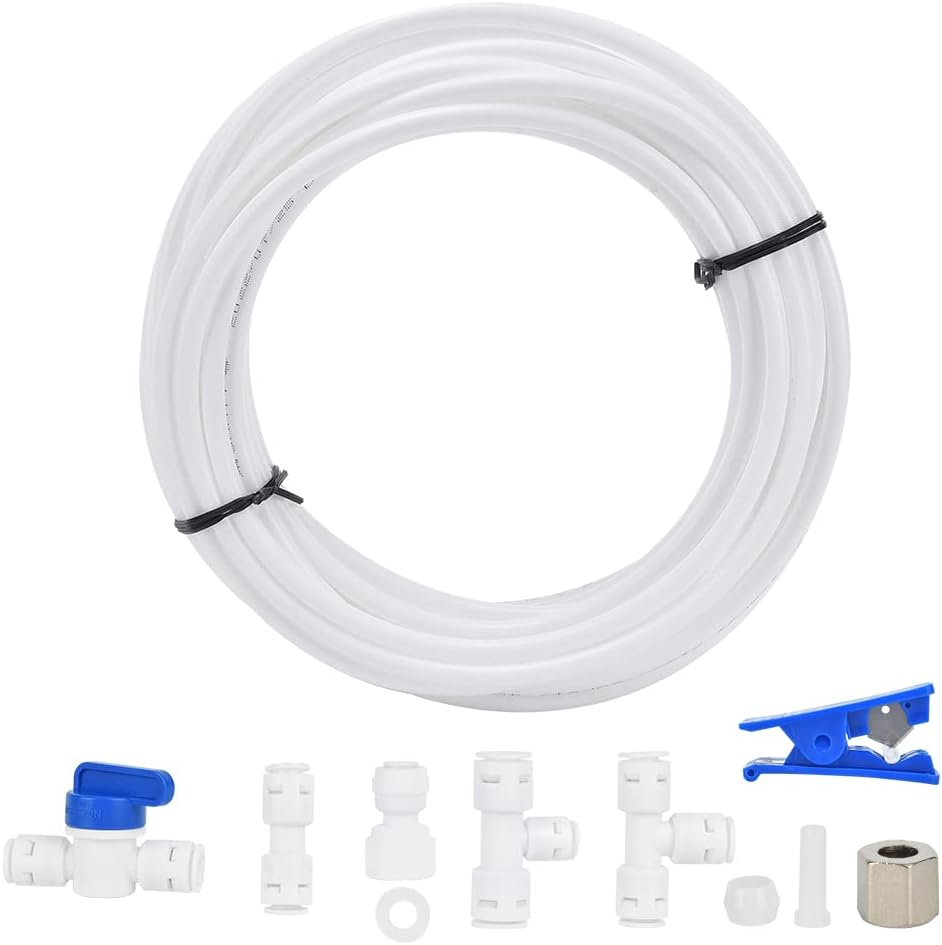 Refrigerator Water Line Kit,  Ice Maker Water Line Kit with 1/4