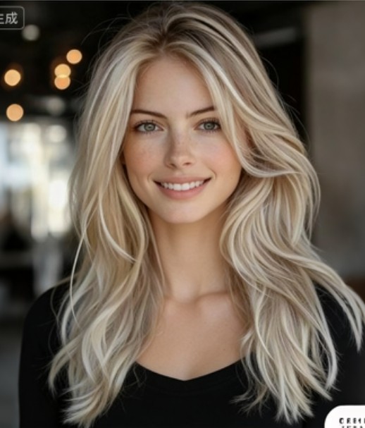 16Inch Highlight Blonde Straight 13x4 Lace Front Human Hair Wig for Women Daily