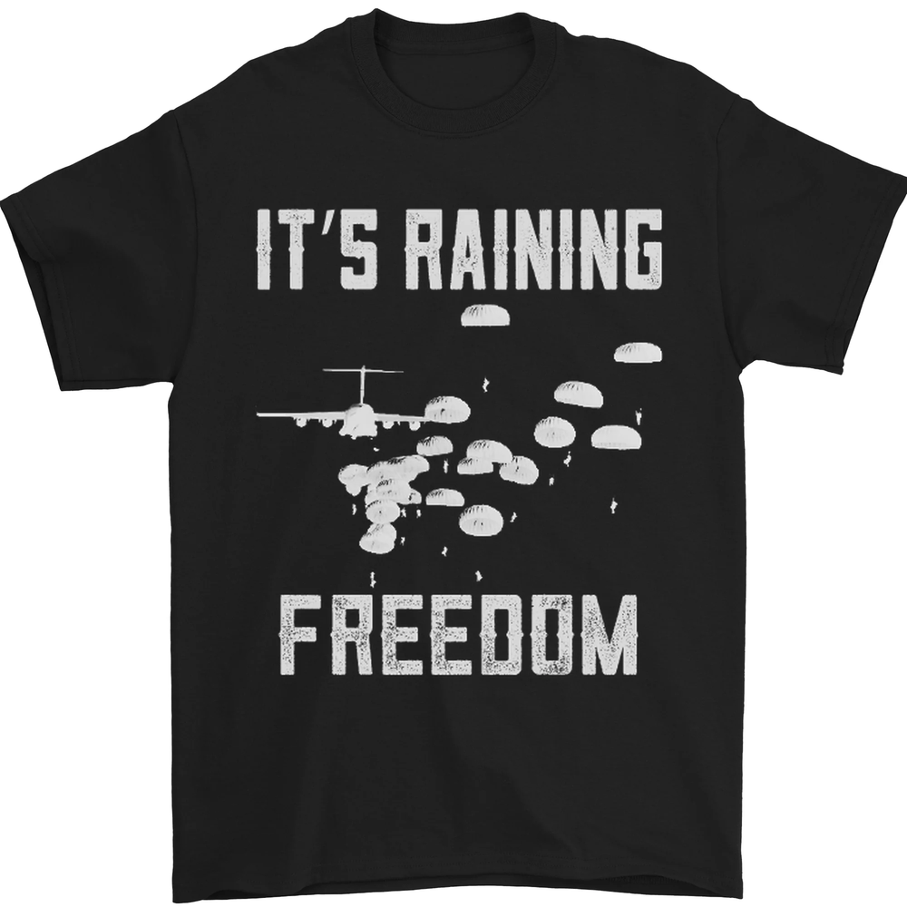 Freedom Parachute Regiment Para 1 2 3 4 SAS Mens T-Shirt 100% Cotton
