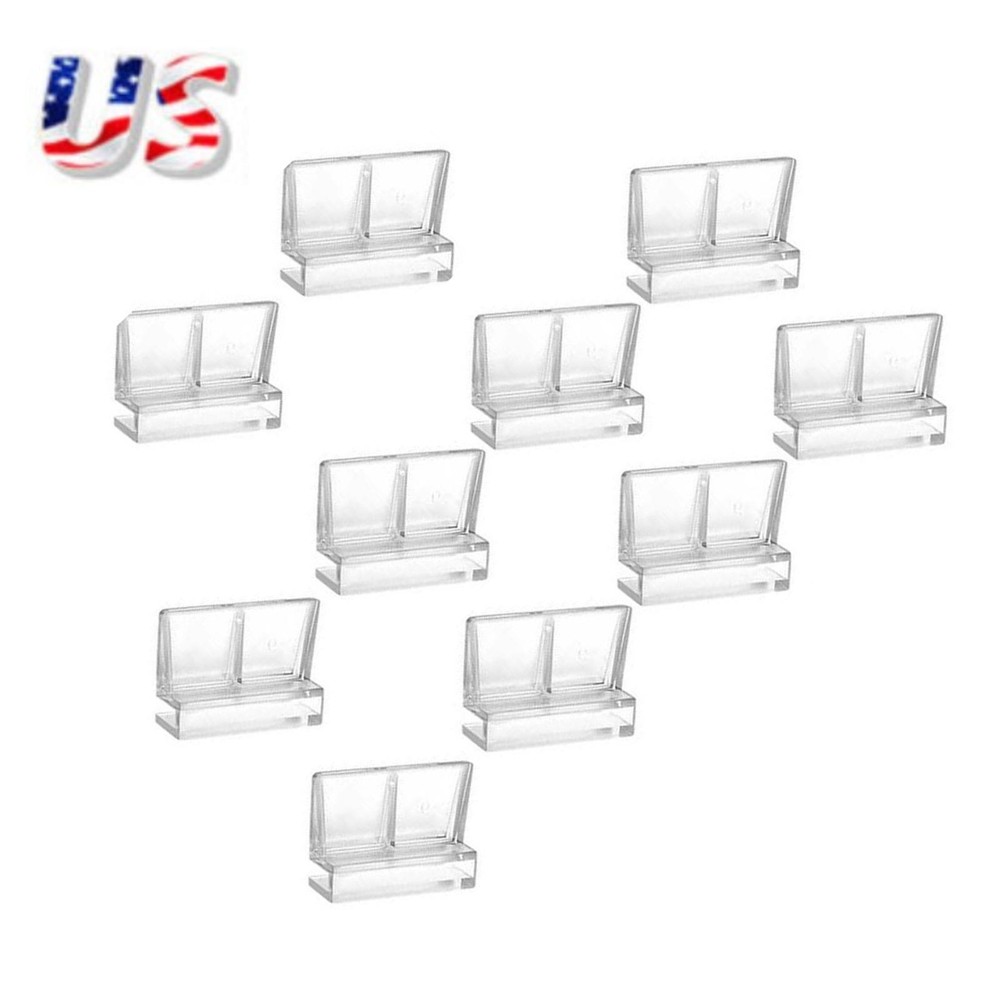 10PCS Clear Acrylic Aquarium Cover Brackets for Fish Tank Accessories