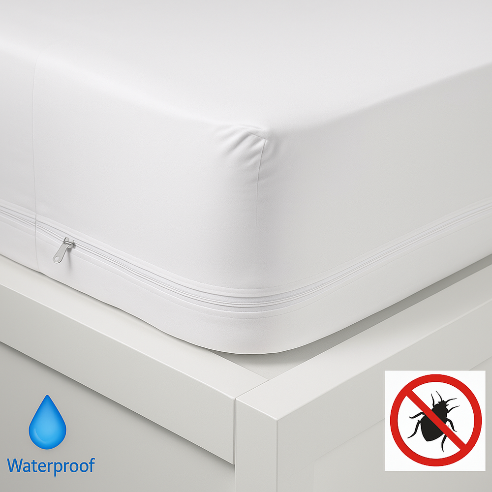 Zippered Mattress Encasement Bed Bug Proof Waterproof Mattress Cover Protector