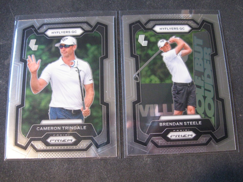 Cameron Tringale Brendan Steele 2024 Panini Prizm LIV Golf HyFlyers 2-Card Lot