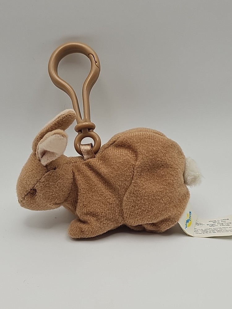 Teletubbies 3 Inch Plush Bunny Rabbit Finger Puppet Keychain Bag Clip