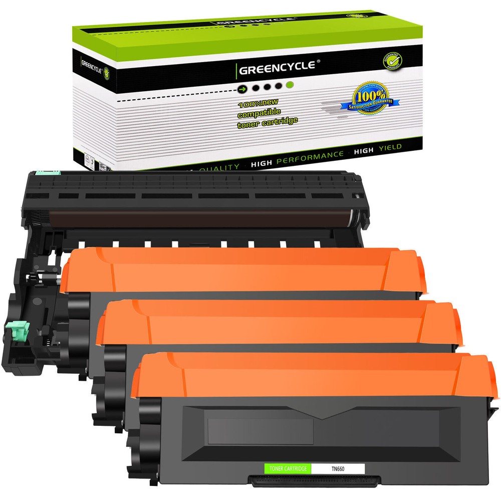 Brother DCP-L2520DW Compatible DR630 Drum + 3 TN660 Toner Cartridges
