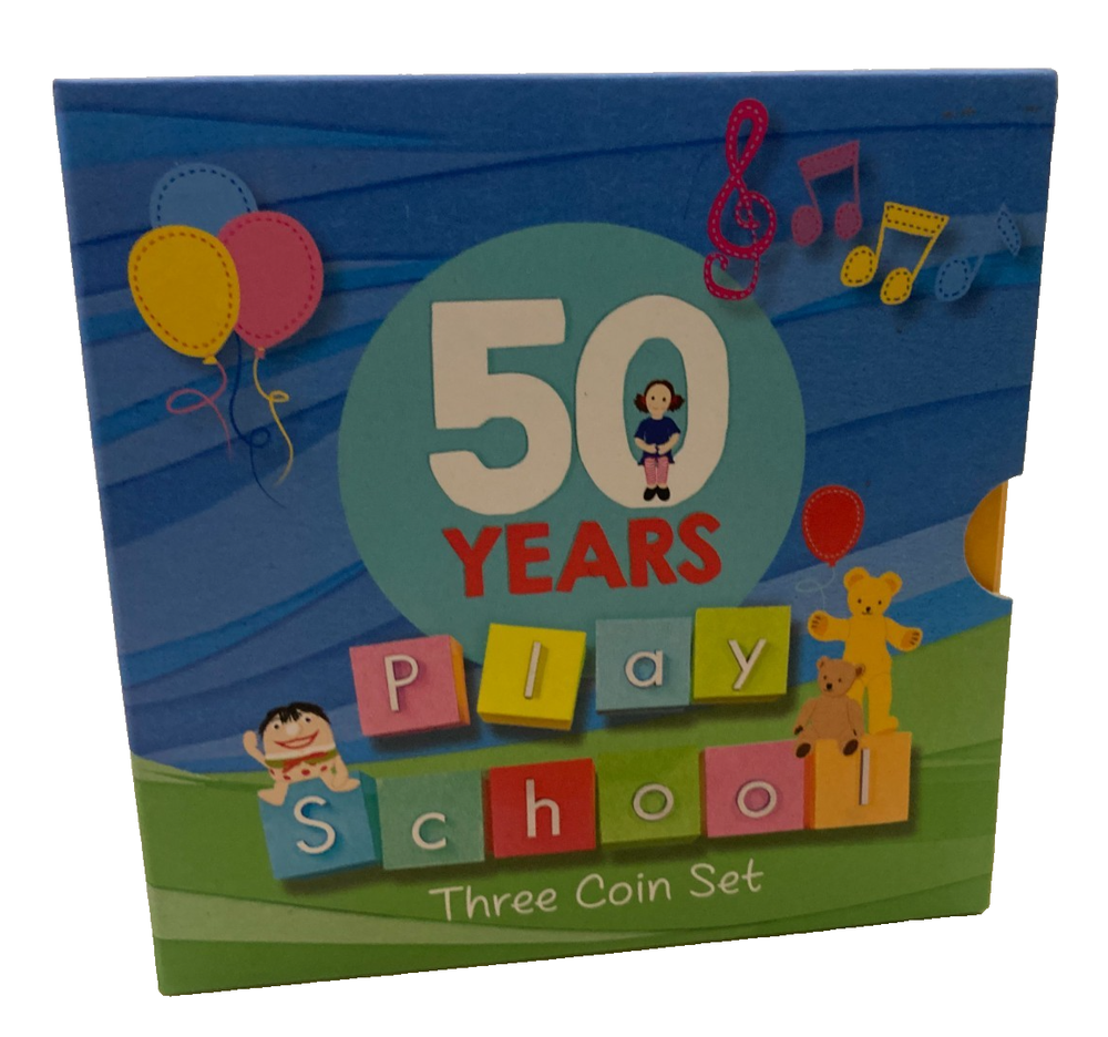 50 Years of Play School 50th Anniversary 50 Cent 2016 Three Coin Box Set