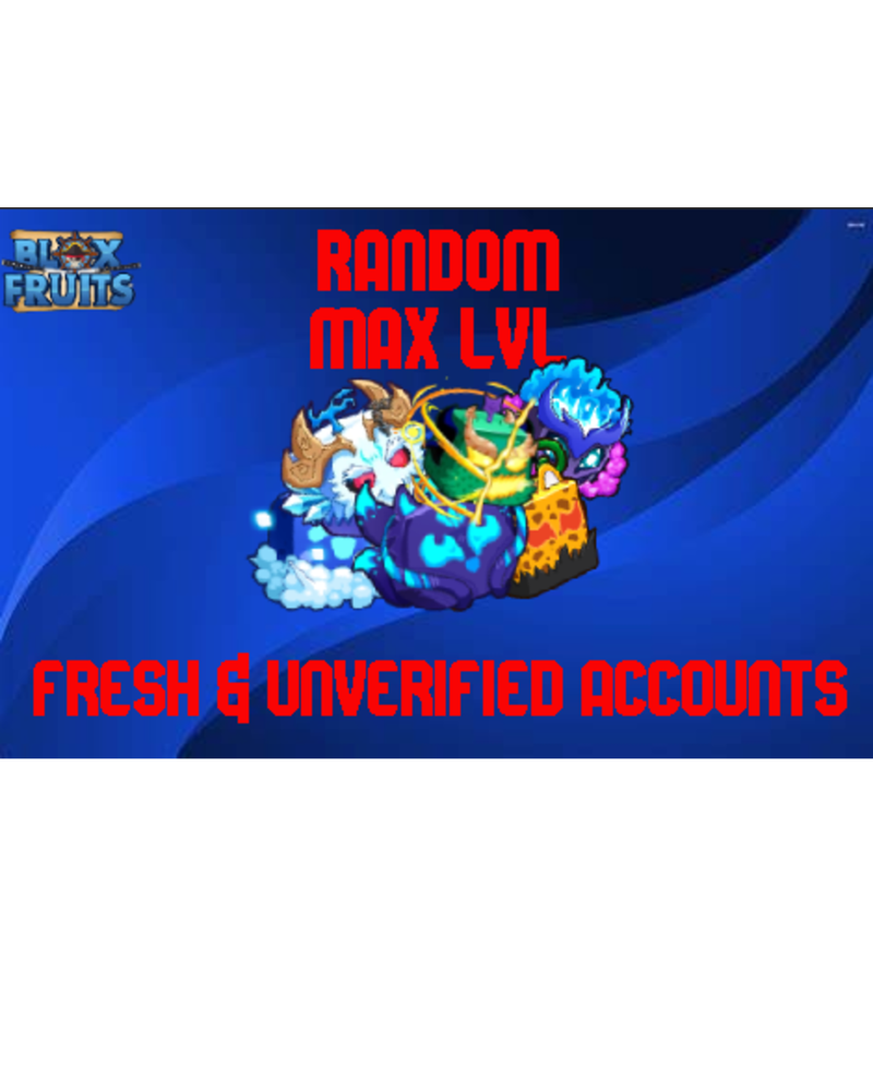 Affordable Blox Fruits LVL 2600 Accounts Unverified and Fresh Stock Available