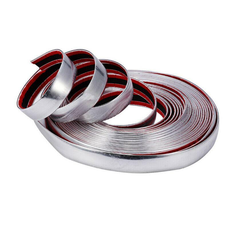 Universal ”3M Silver 20mm Car Moulding Trim Strip For Grille Window Door Bumper