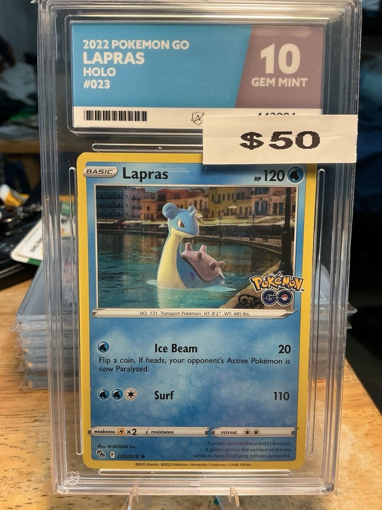 Lapras 023/078 Holo Pokémon GO Trading Card Rare