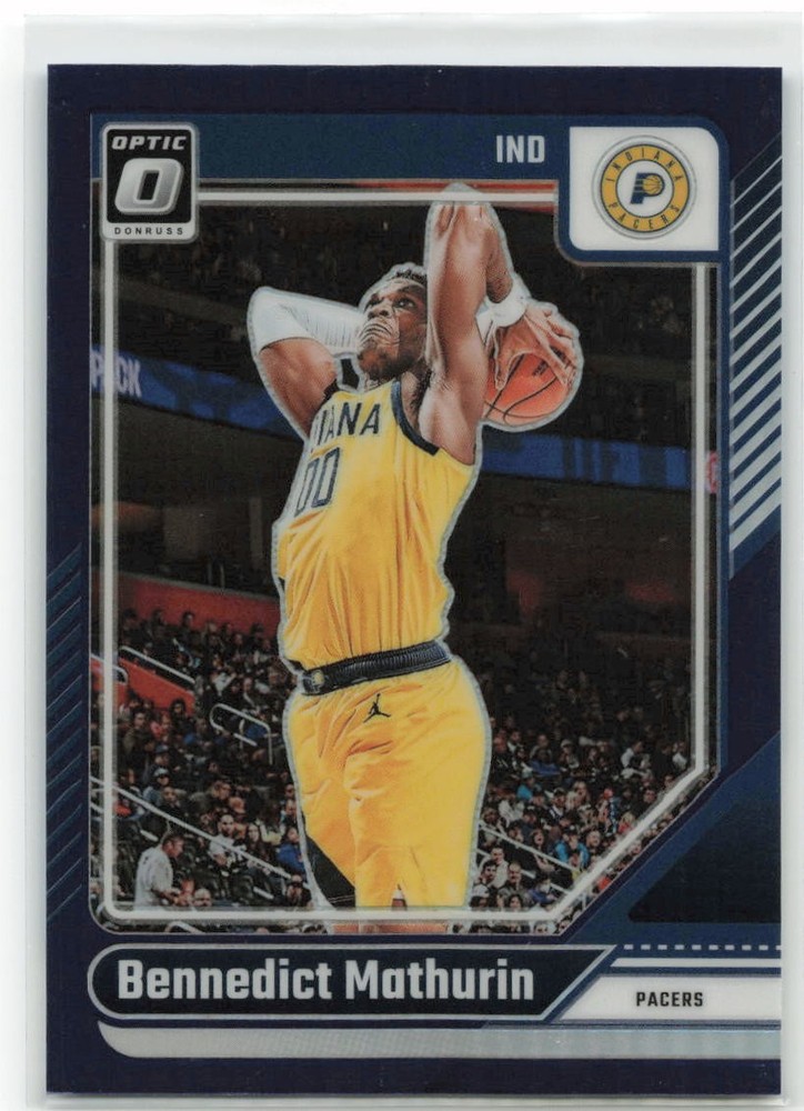 2024-25 Panini Donruss Optic Purple Holo Bennedict Mathurin #163 Indiana Pacers