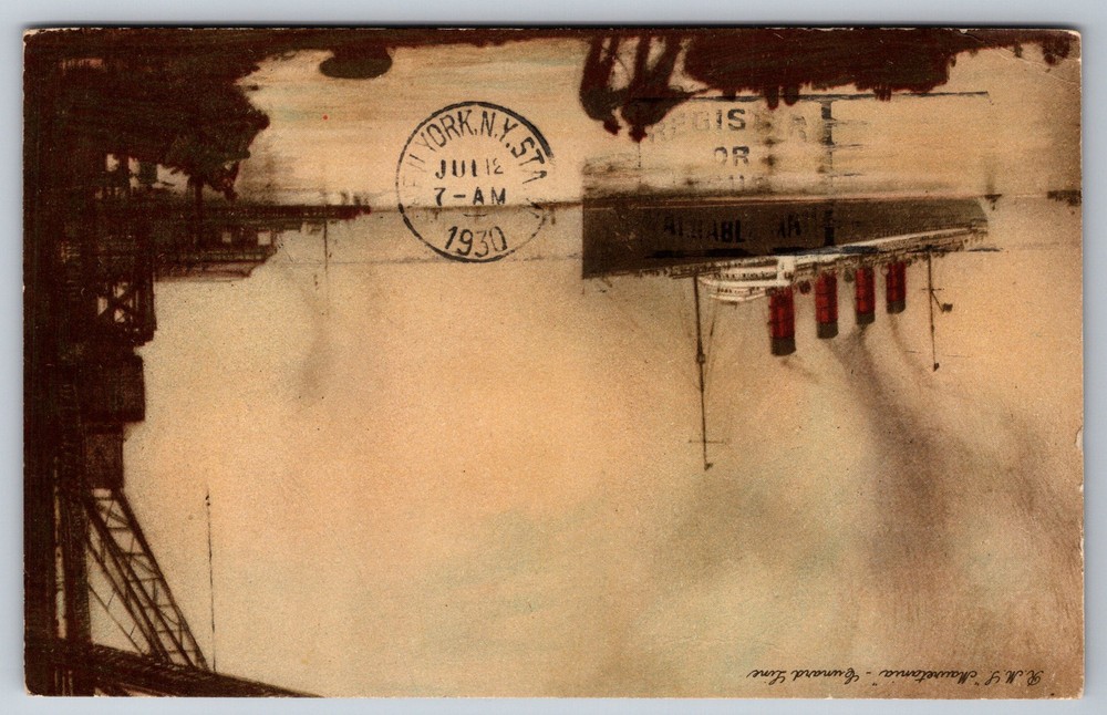 Cruise Ship Liner RMS Mareutania Cunard Line Posted 1920 Postcard Z12