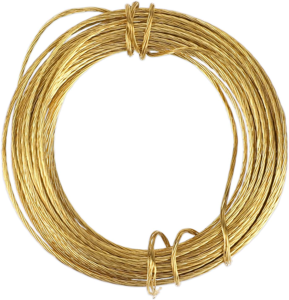 33 Feet Picture Hanging Wire Picture Frame Brass Wire for Hanging Heavy Duty Met