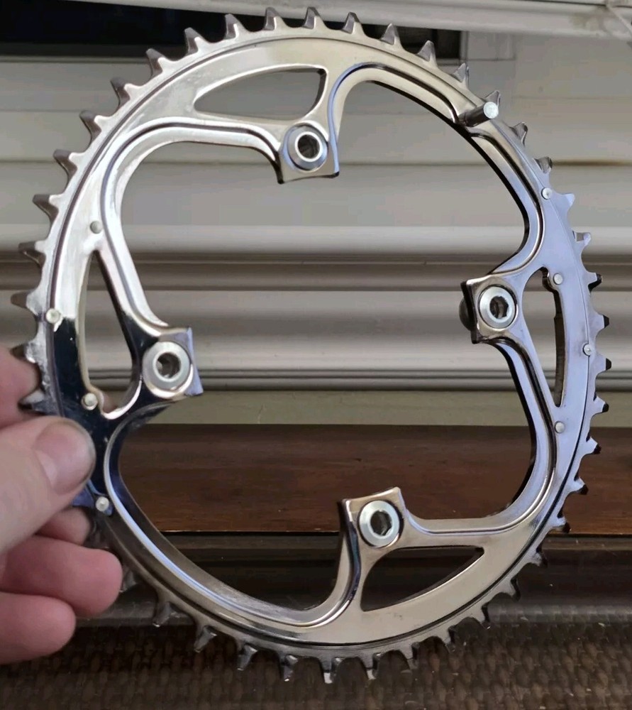 Truvativ Trushift AL Black Chrome Plated 104BCD 44t Chainring *NOS* 72gram