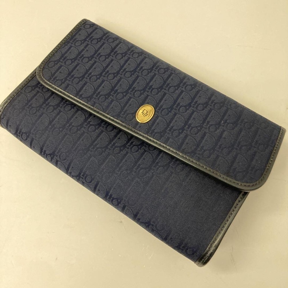 Dior Trotter Black Leather Shoulder Bag Authentic F03271674