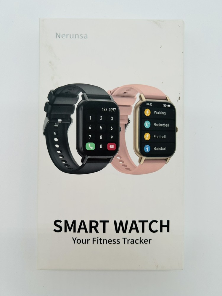 New NERUNSA P66D Smartwatch 1.85 Inch Black Fitness Tracker Unopened