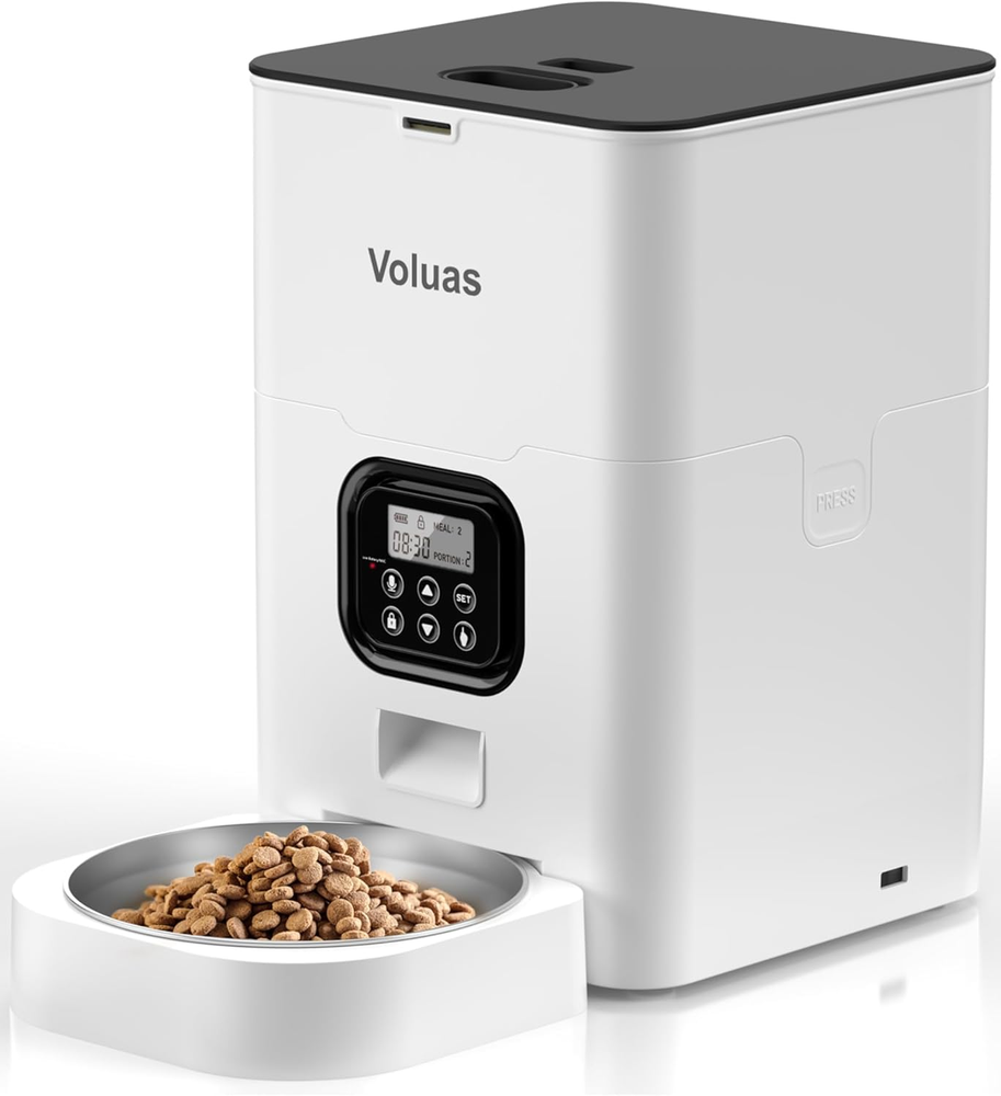 Automatic Cat Feeders - Timed Pet Feeder for Cats and Dogs with Dry Food Dispens