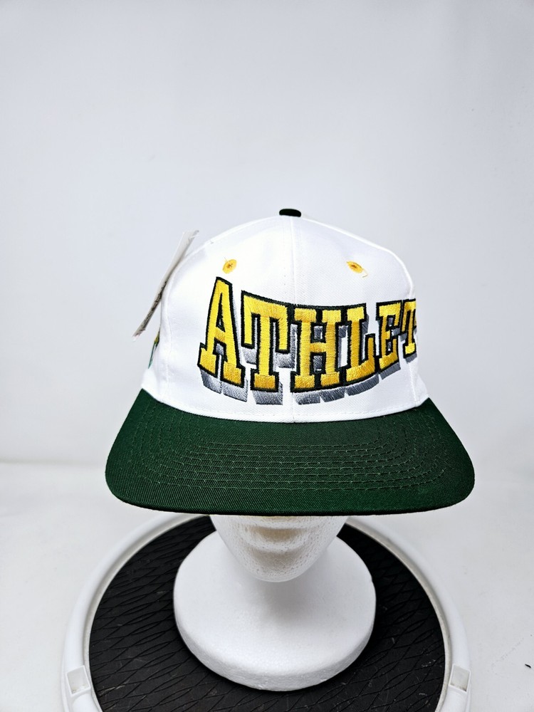 Vintage Oakland Athletics The Game 90s Spellout Snapback Hat NWT FAST SHIPPING