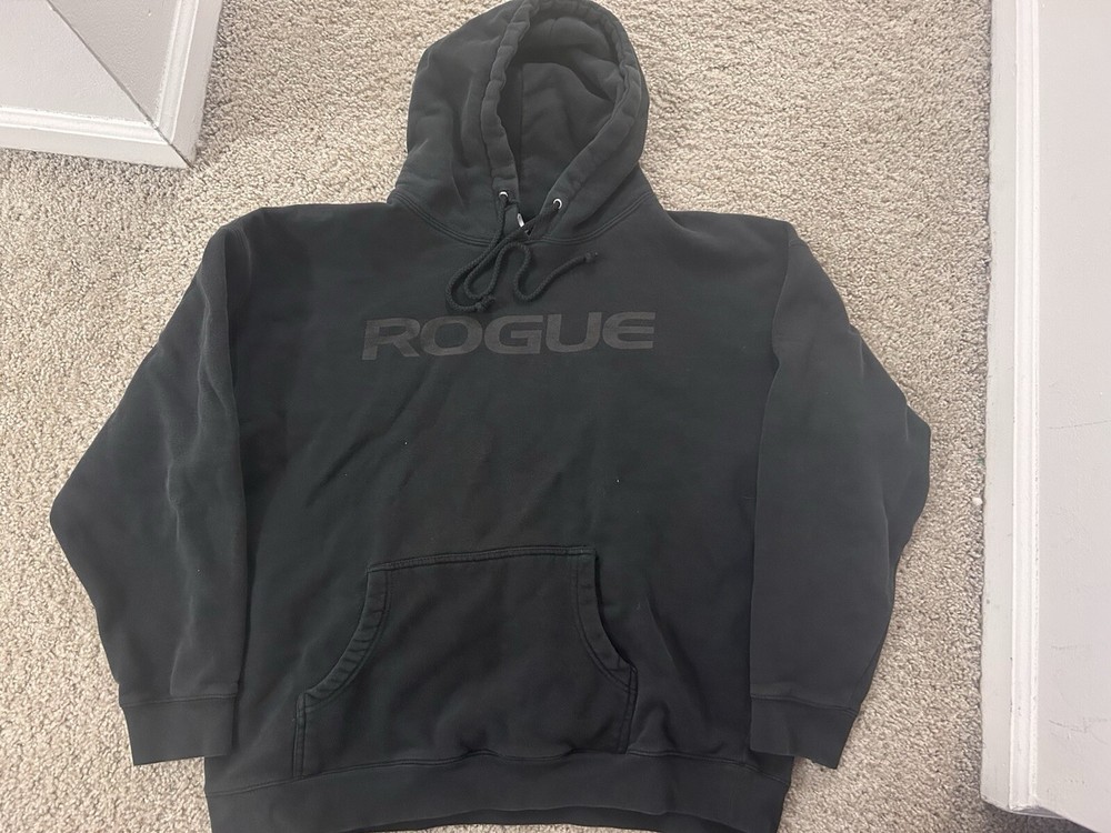 Rogue Fitness Y2k Black Tonal Hooded Sweatshirt XL