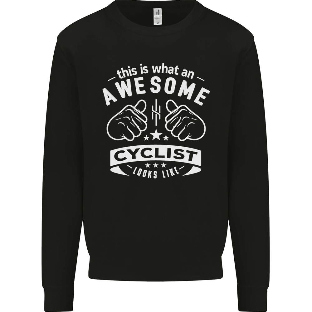 Awesome Cyclist Looks Like This Cycling Mens Sweatshirt Jumper