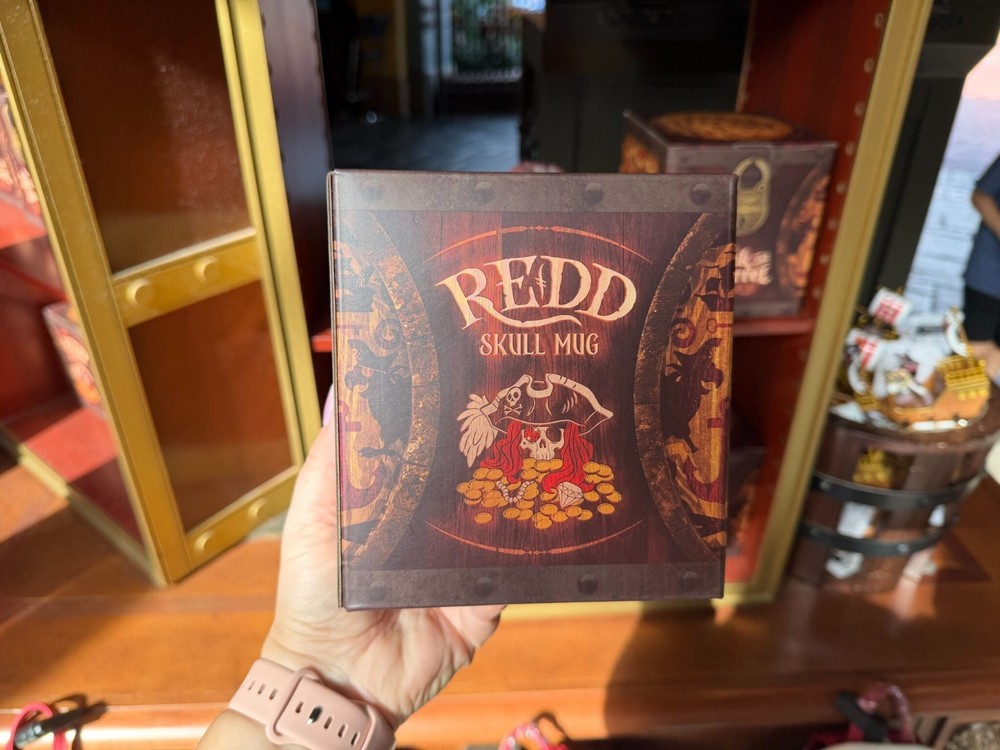 Disney Parks 2026 Pirates of the Caribbean Beak and Barrel Redd Skull Tiki Mug