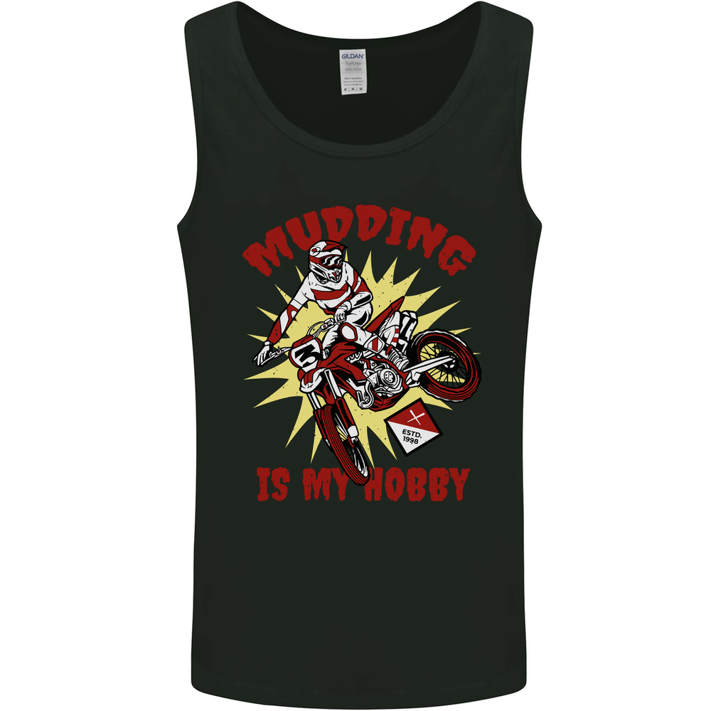 Mudding Hobby Motocross Dirt Bike MotoX Mens Vest Tank Top
