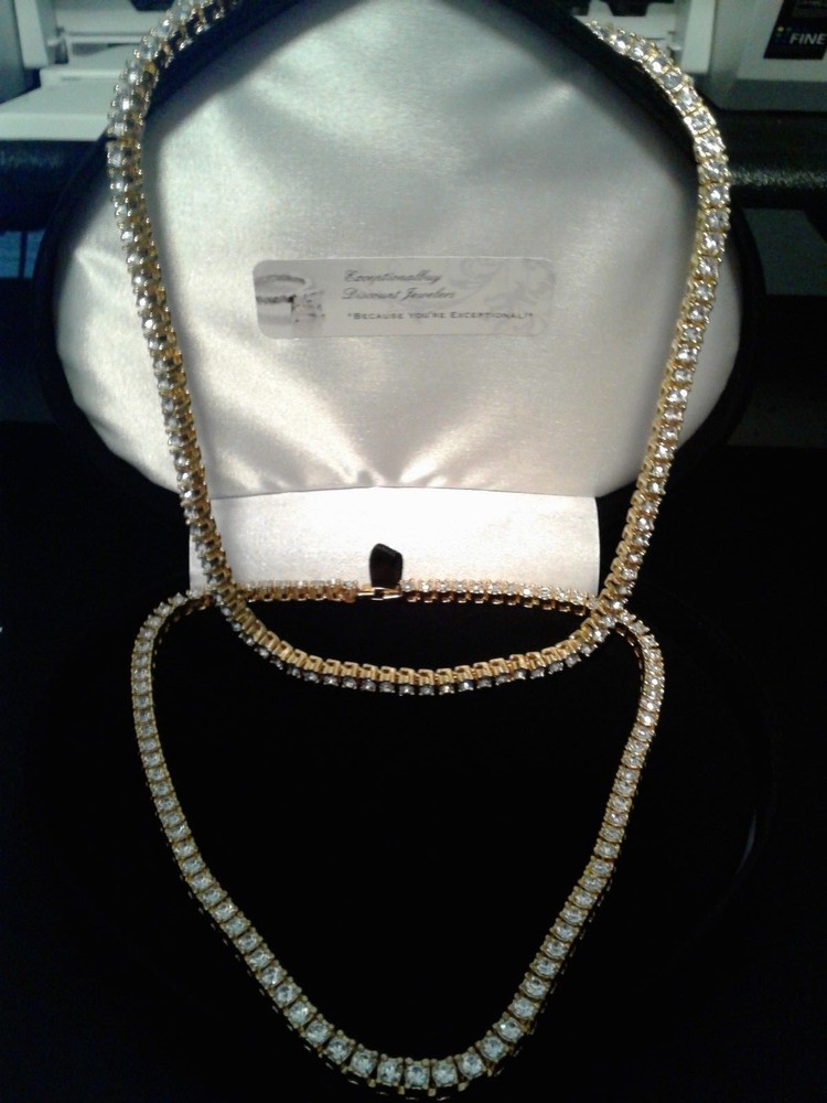 20-Inch LCS Diamond Tennis Necklace for Men or Women – Limited-Time Bonus-image