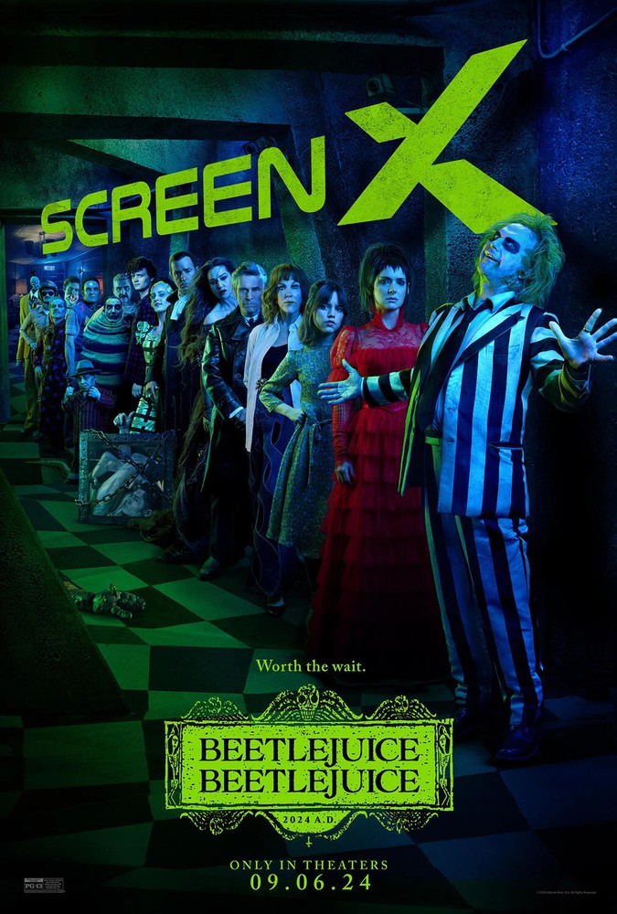 2024 Beetlejuice Movie Poster Print Tim Burton Michael Keaton Wall Art Decor