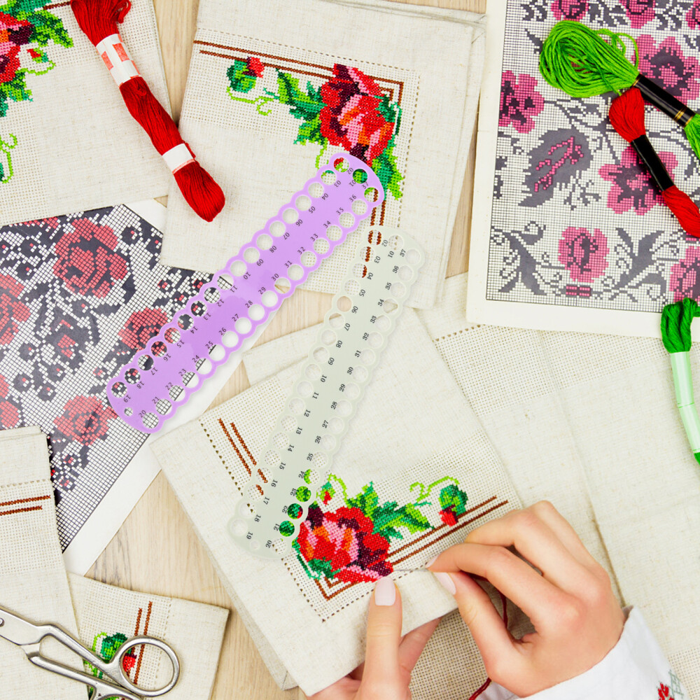 6 Pcs Thread Spools Sewing Threaded Board Embroidery Supply