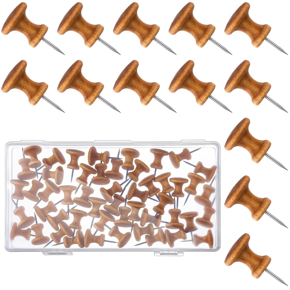50 Pcs Large Push Pins, Thumb Tacks 1 Inch Decorative for Push Pins Wall Tack...