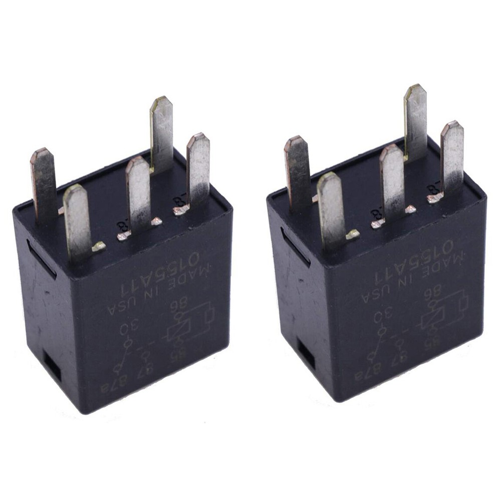 2X Relay 7219044 12077866 87655334 For John Deere Tractor Z525E Z535 Z445 Z465