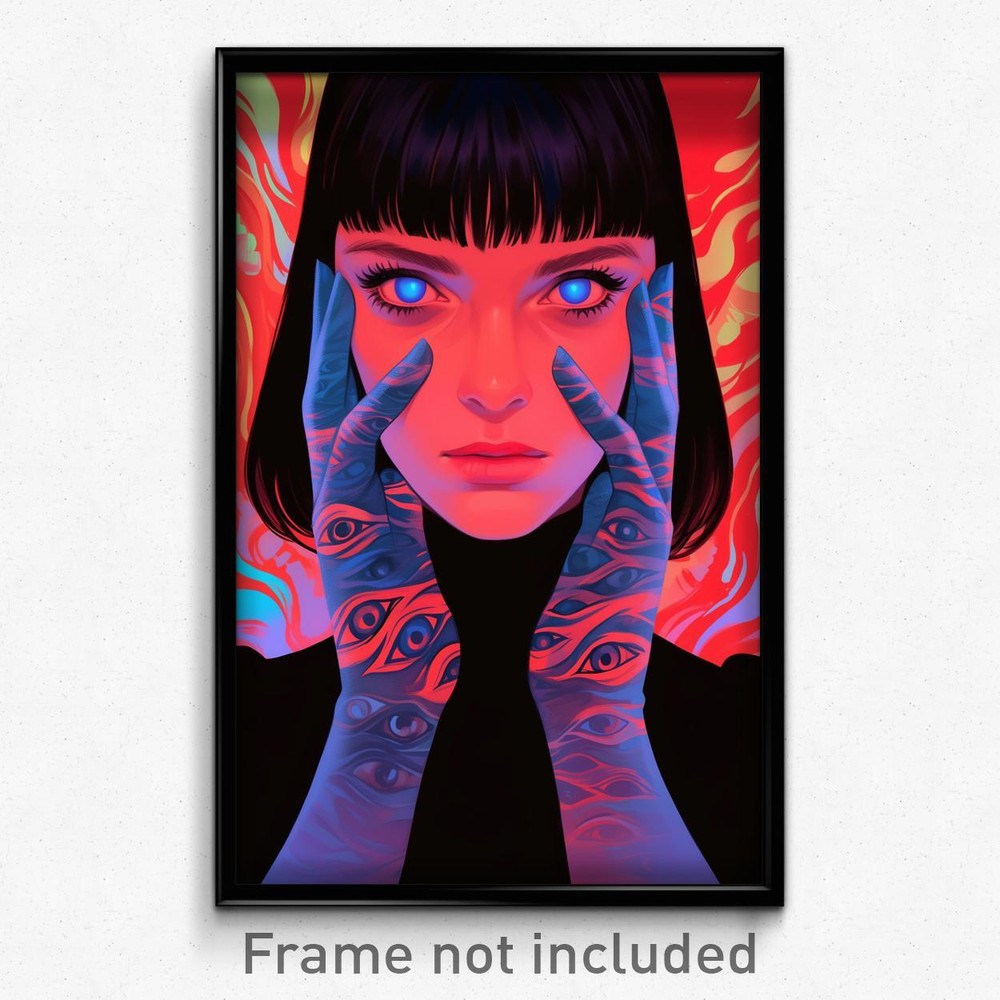 Thai Movie Art Print - Confident Woman in Mysterious Gloves