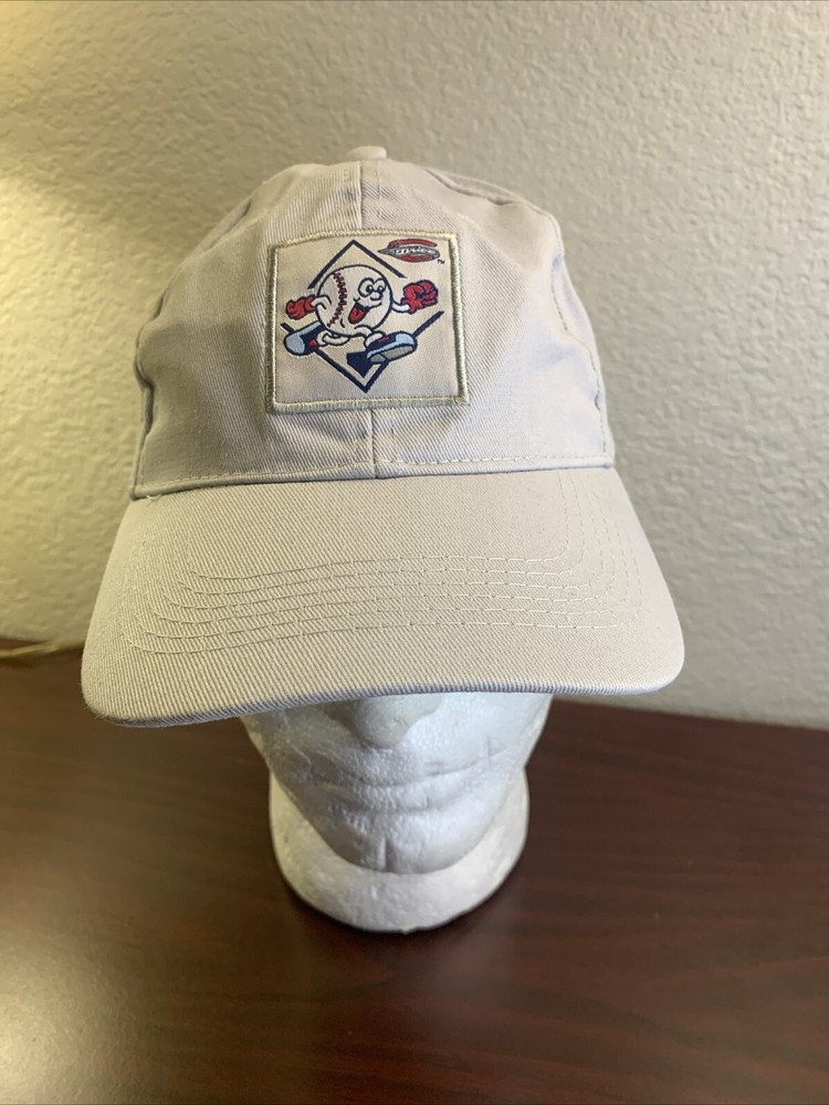 Greenville Drive Old School Baseball Guy Logo buckle strap light gray MiLB cap