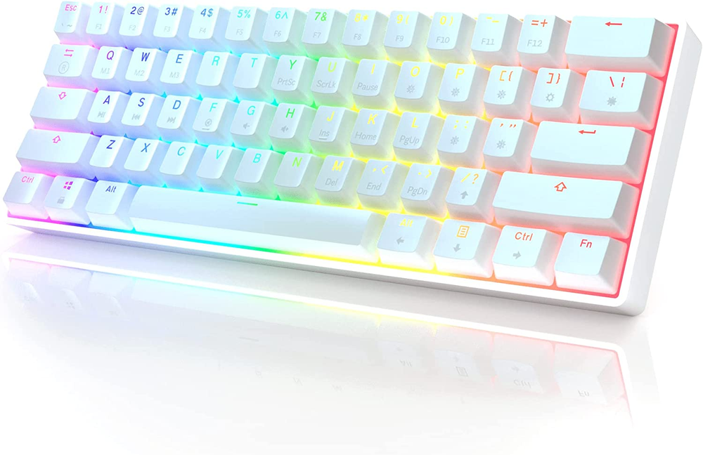 GK61 61-Key RGB Mechanical Gaming Keyboard with LED Backlit