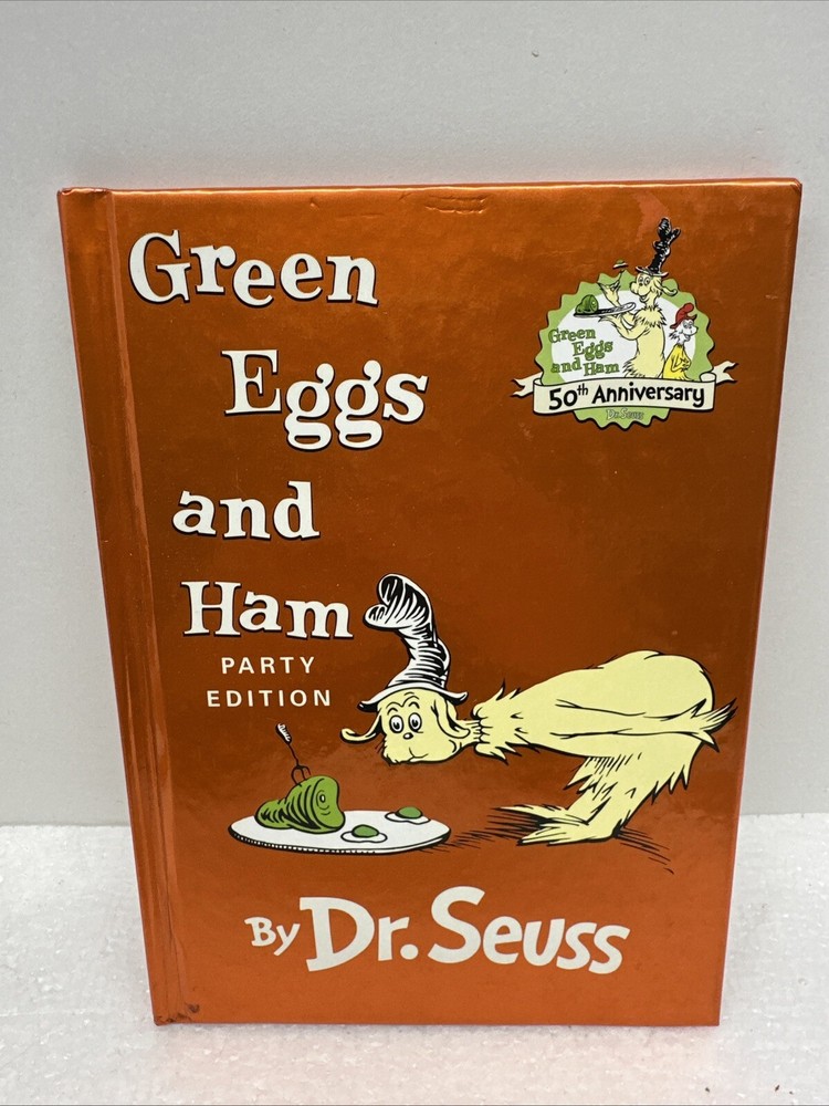 Dr Seuss Green Eggs and Ham 50th Anniversary Hardcover Party Edition