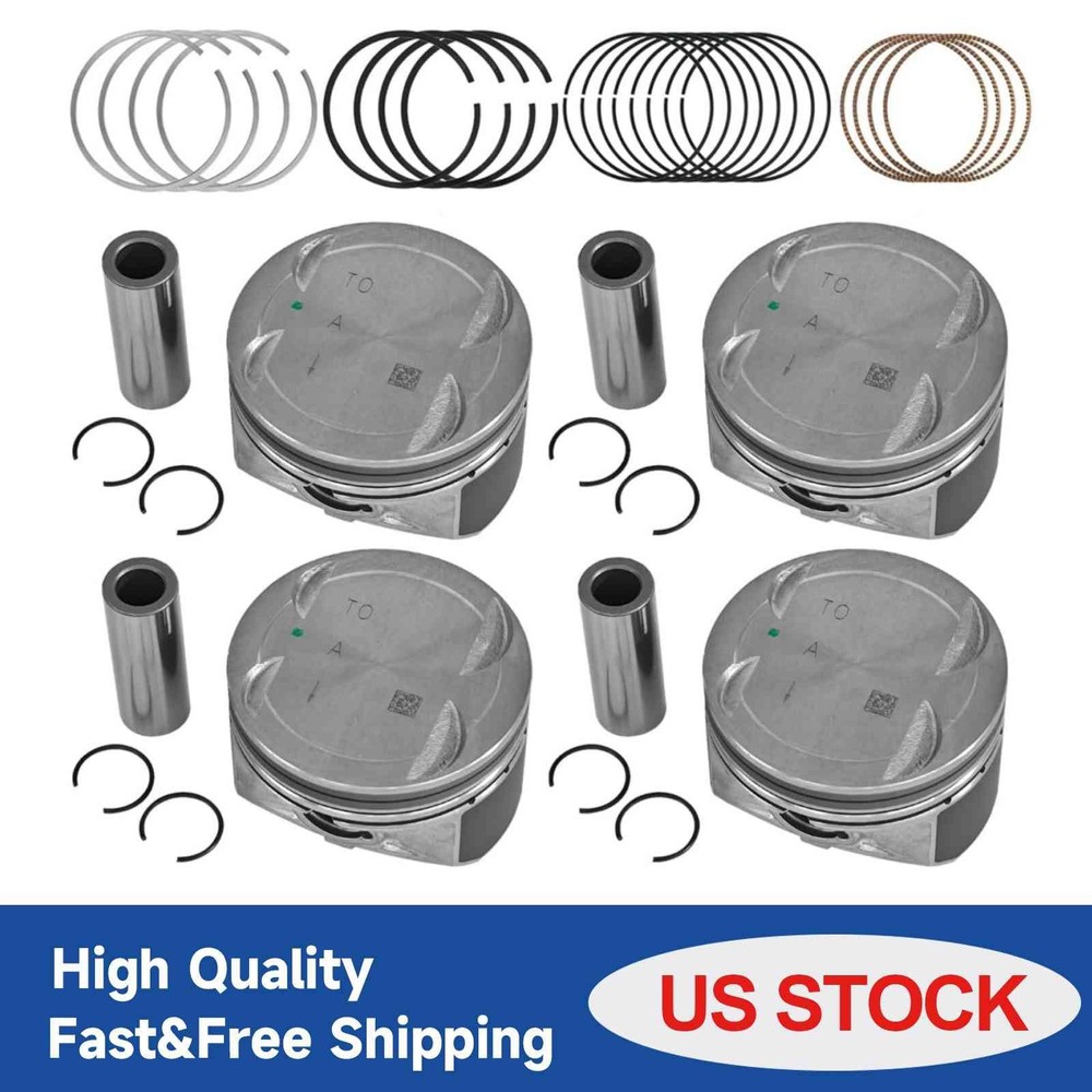 23410-2C400 G4KF Engine Pistons Rings Set For 2009-2014 Hyundai Kia 2.0T STD