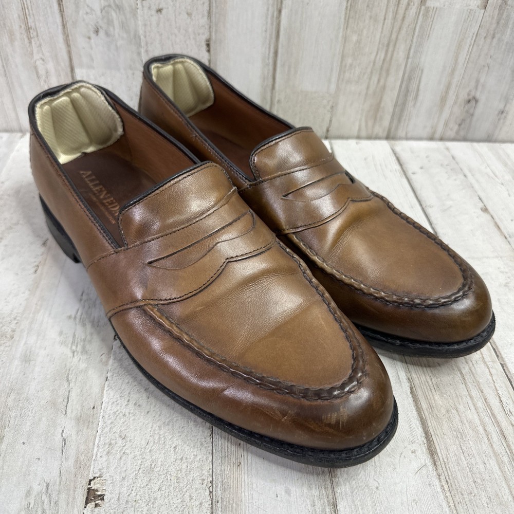 Allen Edmonds Randolph Penny Loafers for Men in Brown Size 9.5 Dress Shoes 4838