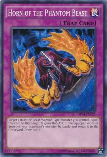 Horn of the Phantom Beast OP04-EN027 Common Unlimited Edition x3 NM