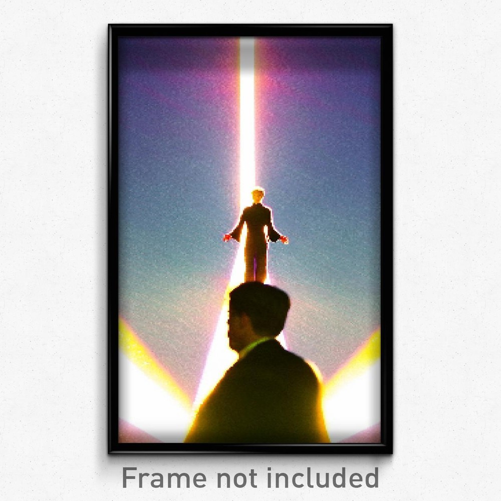 8 Bit Psychedelic Pixel Art Poster - Trippy Video Game Print Bright Way