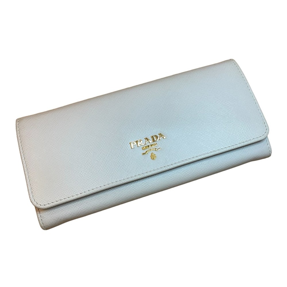 Prada Pass Case TALCO Long Leather Wallet for Men