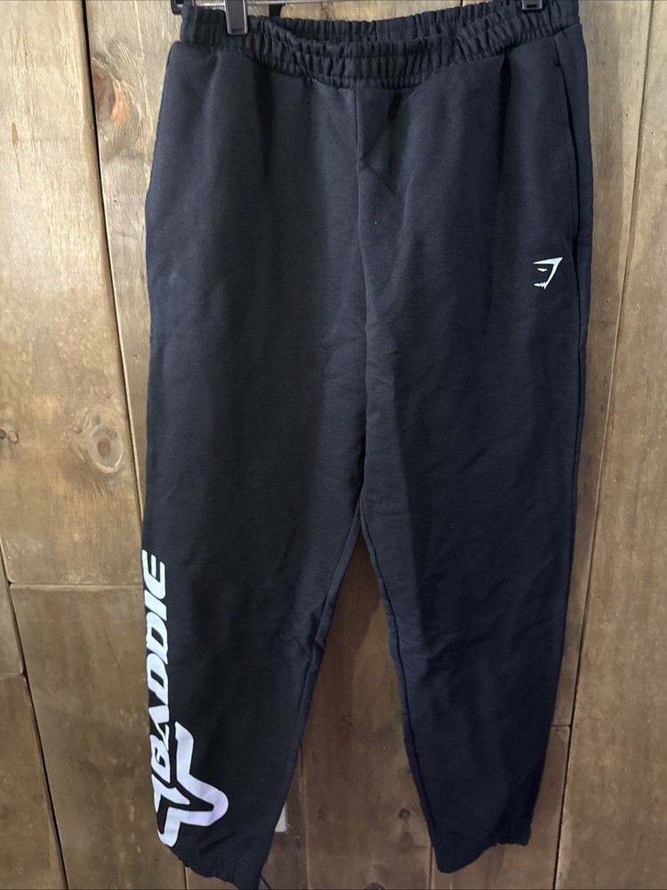 Gymshark Lifting Baddie Black Graphic Joggers in XS