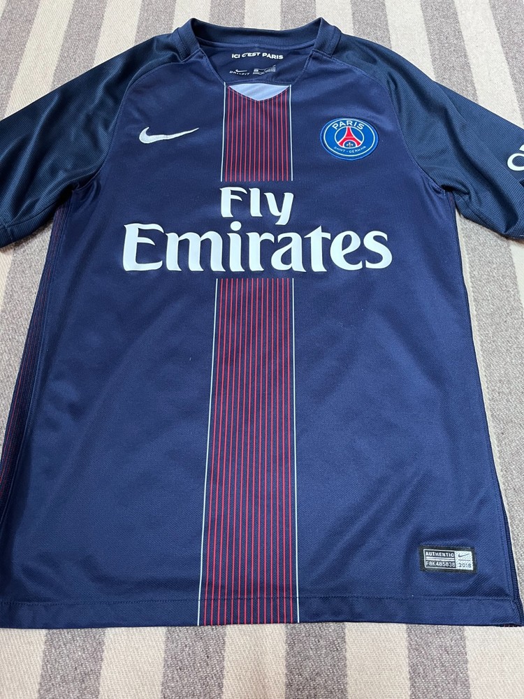 NIKE PSG JERSEY PARIS SAINT GERMAIN 2016 2017 HOME FOOTBALL SHIRT SIZE S