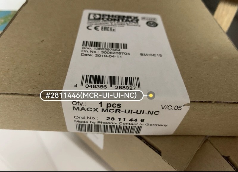 1PC NEW MCRUIUINC PHOENIX CONTACT MCR-UI-UI-NC 2811446 EXPEDITED SHIPPING