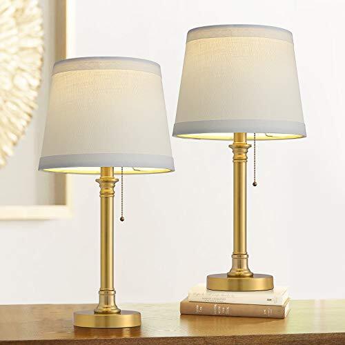 Modern Table Lamp Set of 2 for Bedroom Living Room 20'' Traditional Gold