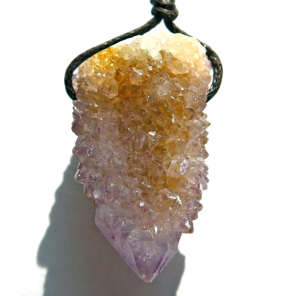 Drilled  SPIRIT QUARTZ Cactus Crystal D1224