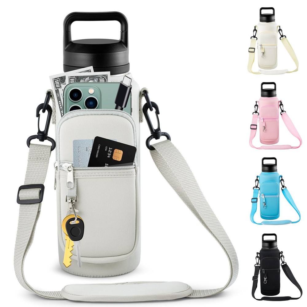 RRegeny Water Bottle Holder with Strap for Hydroflask 32oz 40oz Carrier Sling...