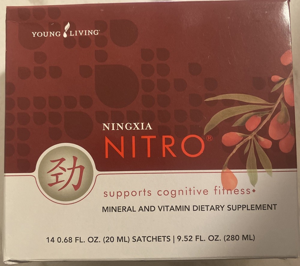 Young Living NingXia NITRO 14-Pack 20ml Sachets with Minerals & Vitamins NIB